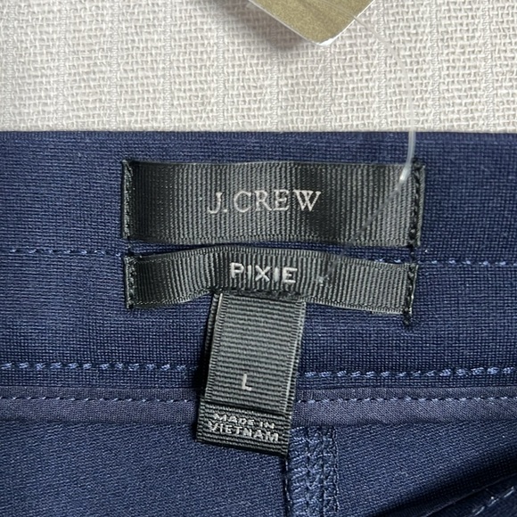 J.Crew Black Label Pixie Ponte Stretch Pants Size L NWT Navy Blue - Picture 12 of 12